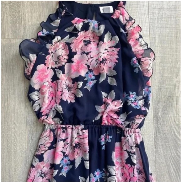 XSP Navy Floral Halter Maxi Dress - Picture 4 of 8